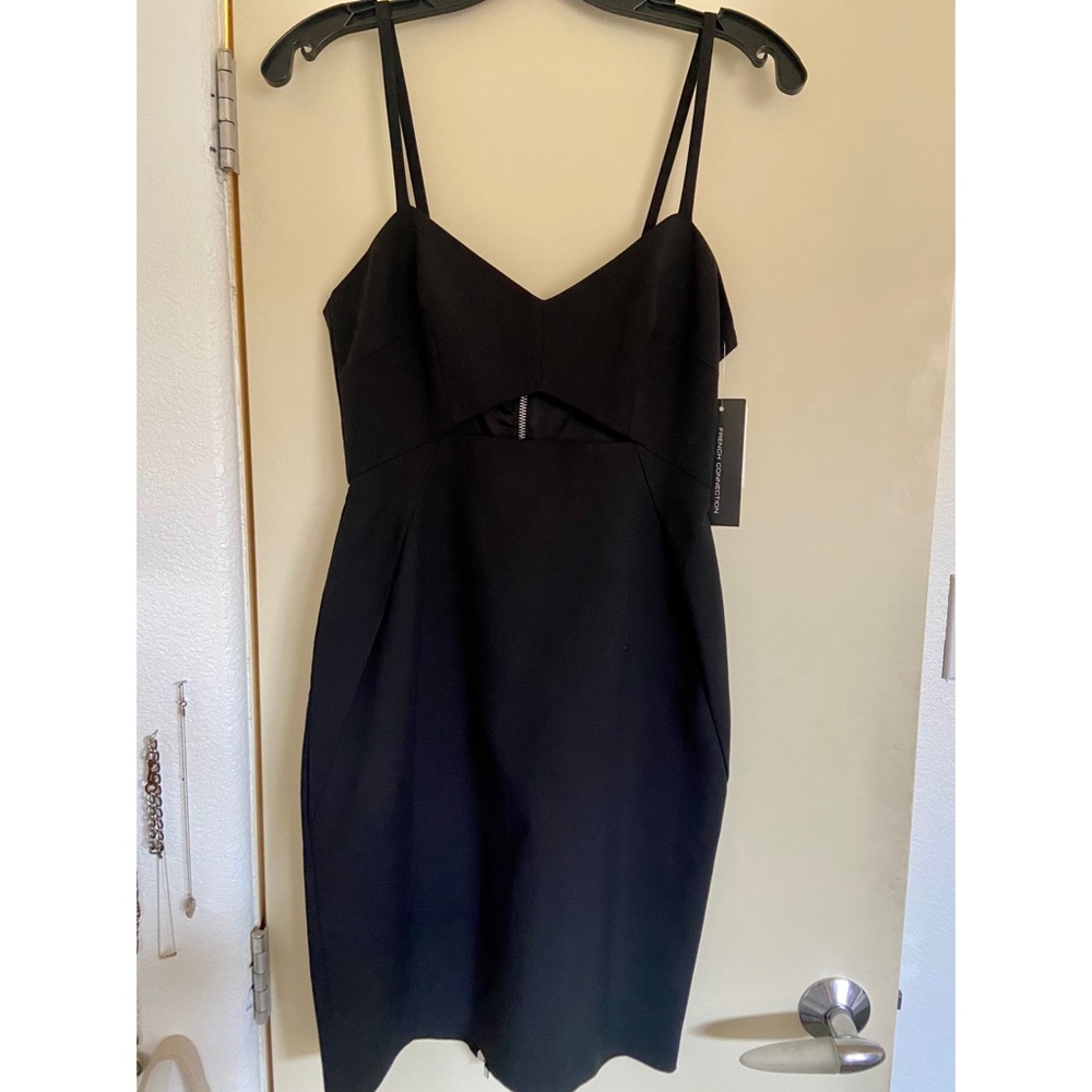 French Connection black Midi Dress